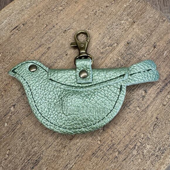 Portland Leather Mockingbird Pouch BEETLE Purse Charm FAST SHIP - Picture 3 of 4